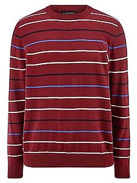 Rundhals-Pullover Peter Hahn rot günstig online kaufen