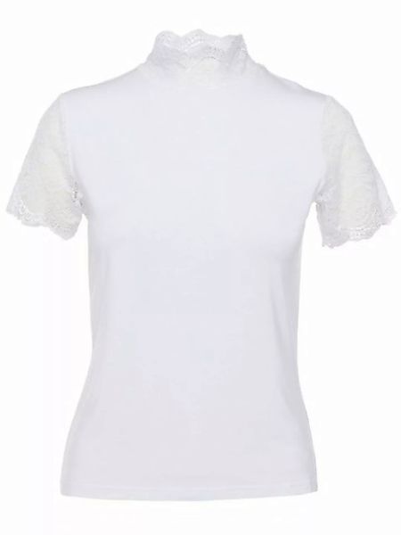 Pure Shape Spitzenshirt Kurzarm-Shirt elastisch (1-tlg) mit Spitzendetail a günstig online kaufen