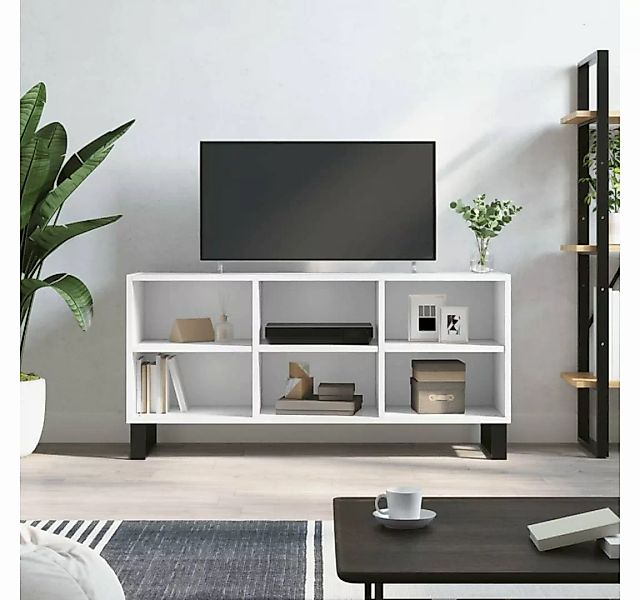 furnicato TV-Schrank Weiß 103,5x30x50 cm Holzwerkstoff günstig online kaufen