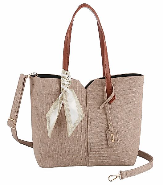 Rieker Shopper Henkeltasche, Schultertasche Damen mit abnehmbarem Logo-Anhä günstig online kaufen