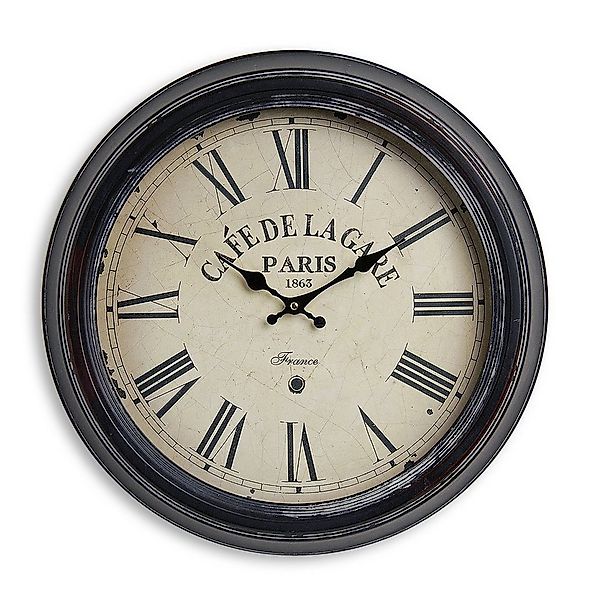 Levandeo® Wanduhr (Wanduhr XXL 47cm Metall Frankreich France Paris Café Nos günstig online kaufen