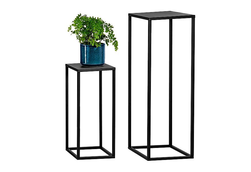 bremermann Blumenhocker 2er-Set, Blumensäule in schwarz günstig online kaufen