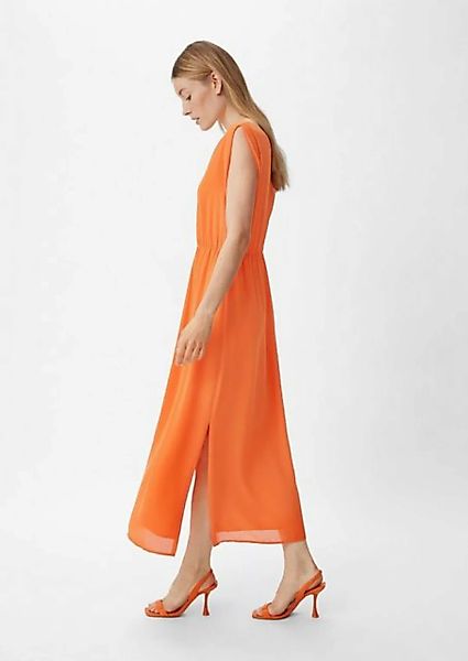 Comma Maxikleid Maxikleid aus Chiffon Raffung günstig online kaufen