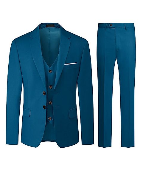 Allthemen Anzug (3 tlg) Herren Slim Fit Hochzeitsanzug komplett eleganter A günstig online kaufen