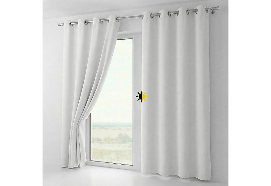 Beautex Verdunkelungsvorhang Verdunkelungsgardine Ösen Vorhang blickdicht a günstig online kaufen