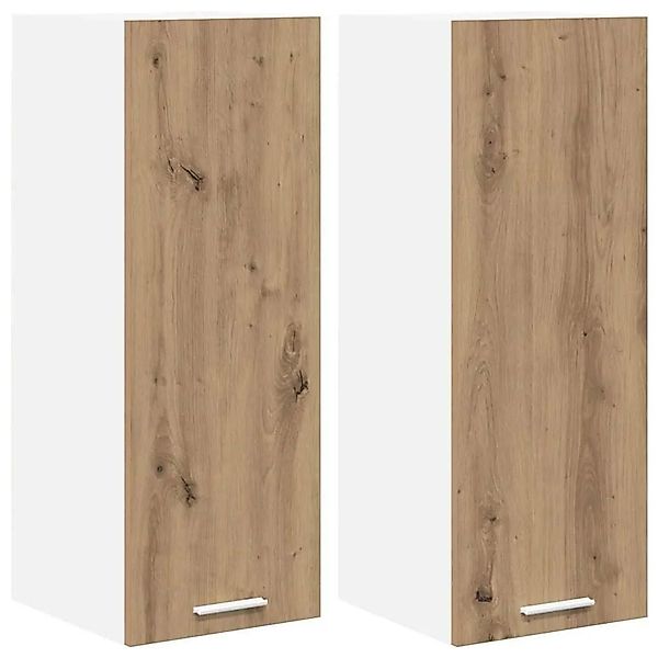vidaXL Hängeschrank 2 Stk Artisan-Eiche und Weiß 30 x 31 x 80 cm 884257 günstig online kaufen