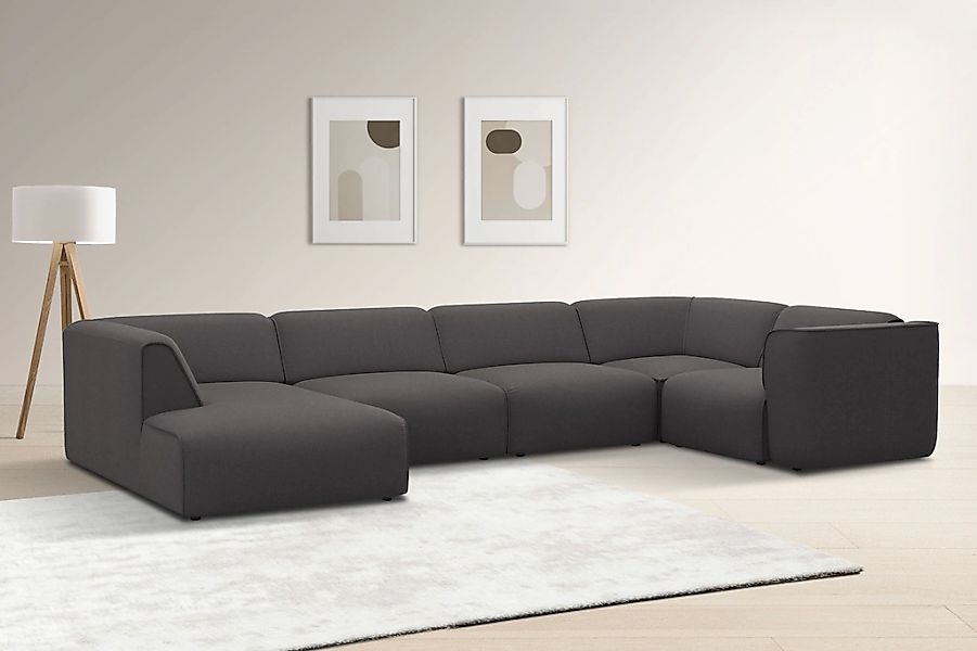 OTTO home Wohnlandschaft "Merid U-Form, jederzeit durch Module erweiterbar, günstig online kaufen