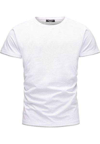 Amaci&Sons T-Shirt LAKEWOOD Herren Slim-Fit Basic günstig online kaufen
