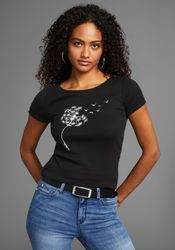 KangaROOS Kurzarmshirt Kurzarm, körpernahe Passform, bedrucktes günstig online kaufen