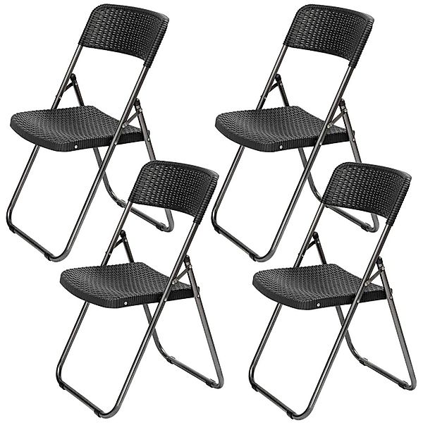 Sekey Klappstuhl Gartenstuhl Polyrattan, Faltstühle klappbar, günstig online kaufen
