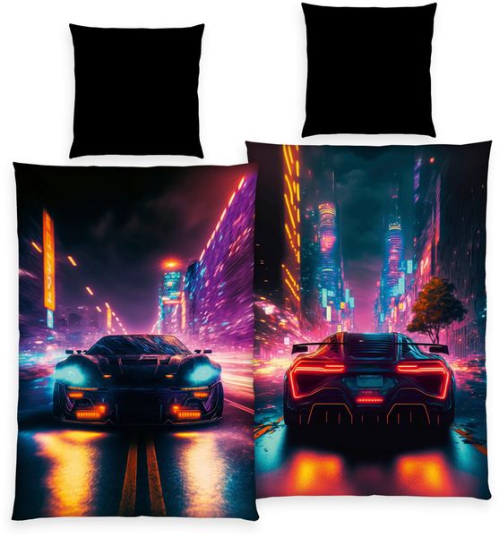 Herding Young Collection Bettwäsche YC Neoncar, günstig online kaufen