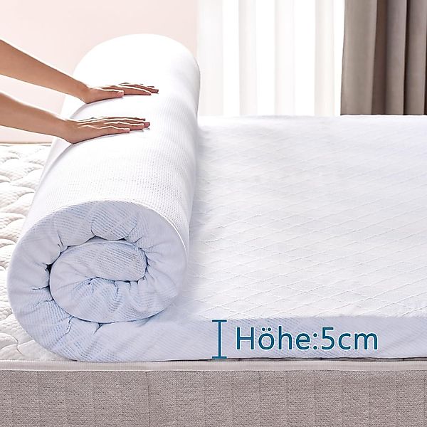 Wenta, Topper Gel-Memory-Schaum, 5-Zonen-Druckentlastung, 5 cm günstig online kaufen