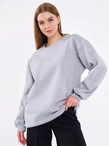 COMEOR Sweatshirt Damen Oversize Pullover Langarm Baumwolle günstig online kaufen