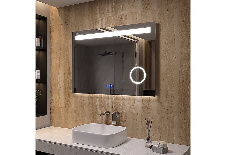AQUABATOS LED-Lichtspiegel Badezimmer Spiegel Badspiegel Wandspiegel mit Be günstig online kaufen