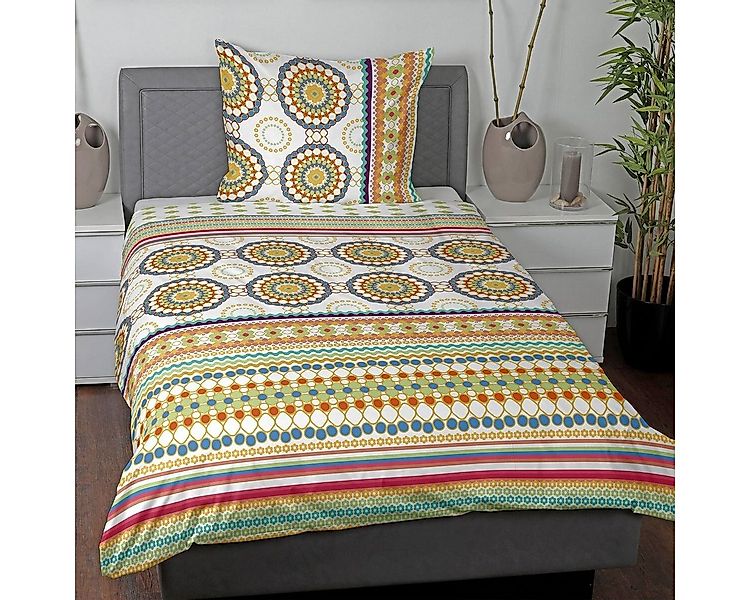 TRAUMSCHLAF Bettwäsche Bohemian, Mako Satin, 2 teilig, buntes, trendiges De günstig online kaufen