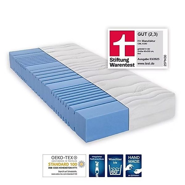 Kaltschaummatratze H+ KS60, H+ Manufaktur, 22 günstig online kaufen