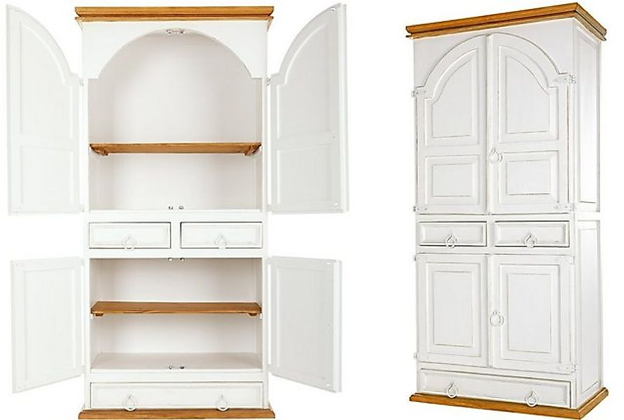 1a Direktimport Mehrzweckschrank Wohnschrank MEXICO - Pinie weiß honig - Ma günstig online kaufen