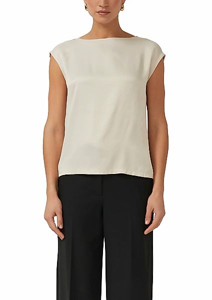 s.Oliver BLACK LABEL Rundhalsshirt mit Stretchanteil günstig online kaufen