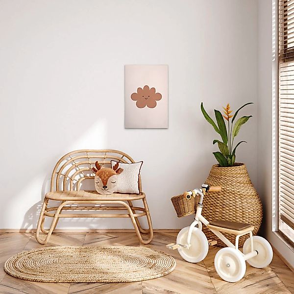 A.S. Création Leinwandbild "Simple Cloud - Wandbild Beige Braun Keilrahmen günstig online kaufen