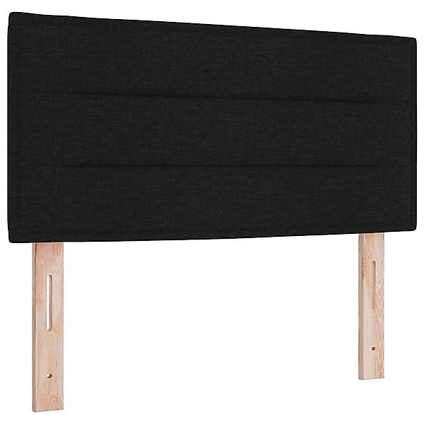 vidaXL LED Kopfteil mit LED-Streifenleuchten Schwarz 100 cm Stoff 3337980 günstig online kaufen