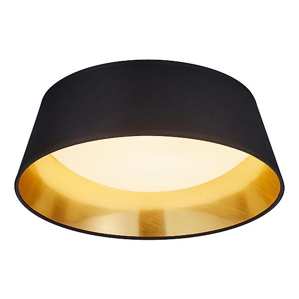 Reality LED-Deckenleuchte R62871279 schwarz gold Stoff Kunststoff H/D: ca. günstig online kaufen