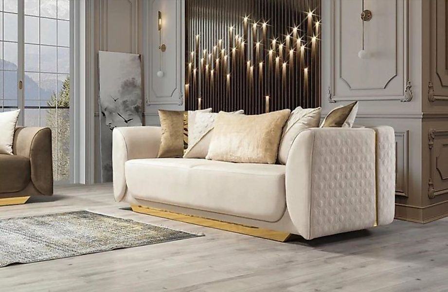JVmoebel Sofa, Design 3 Sitzer Relax Sofas Club Lounge Sofa Textil Polster günstig online kaufen