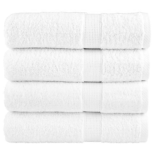 vidaXL Premium-Handtücher 4 Stk Weiß 50x100cm 600 g/m2 100% Baumwolle günstig online kaufen