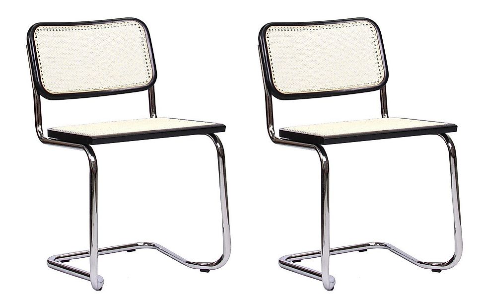 pemora Freischwinger Schwingstuhl Stapelstuhl 2-er Set günstig online kaufen