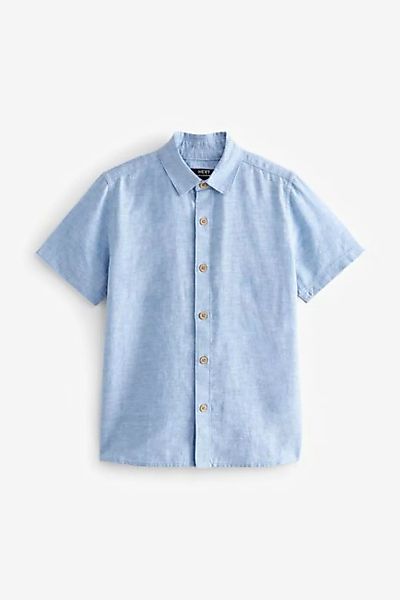 Next Kurzarmhemd Hemd aus Leinengemisch (1-tlg) günstig online kaufen