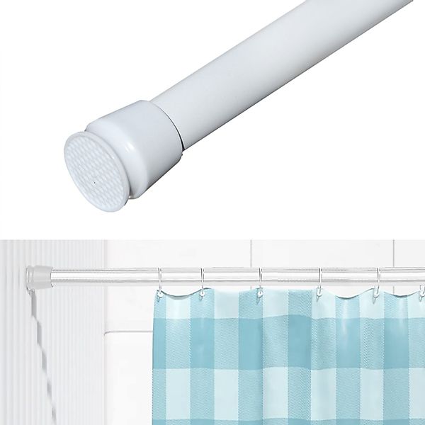 tinycurtains Klemmstange Teleskopstange 55-90 cm Türvorhangstange günstig online kaufen