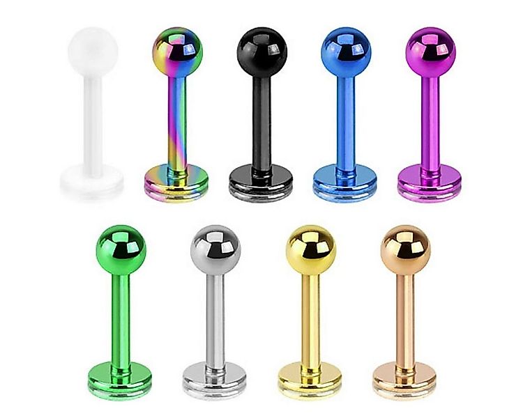 Taffstyle Piercing-Set Piercing Stab für Lippe Labret Ohr Helix Kugel, Stec günstig online kaufen