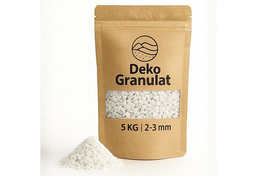 matches21 HOME & HOBBY Deko-Granulate Deko-Granulat 5 KG weiß Ø 2-3 mm Vase günstig online kaufen