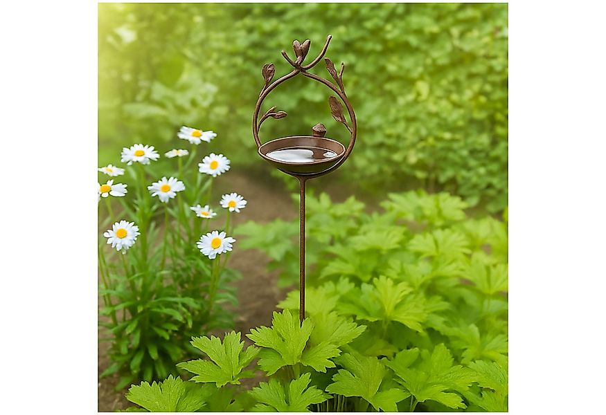 HTI-Living Vogeltränke Vogeltränke mit Stab Metall Höhe 123 cm, Gartensteck günstig online kaufen