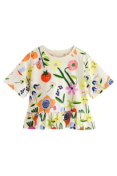 Next Schößchenshirt Kurzarmshirt mit Schößchen aus günstig online kaufen
