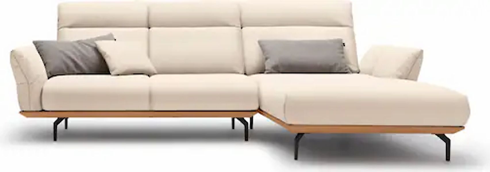 Creation BY ROLF BENZ Ecksofa »CR.460«, Sockel in Eiche, Alugussfüße in umb günstig online kaufen