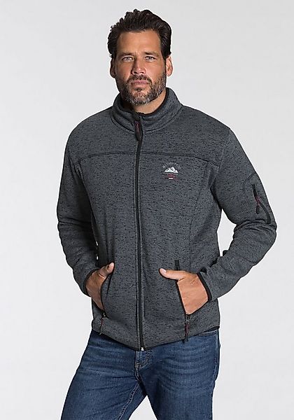 Man's World Strickfleecejacke für die Übergangszeit, mit Reißverschlusstasc günstig online kaufen