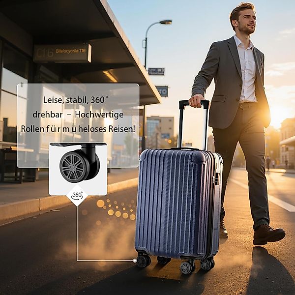 Abistab Hartschalen-Trolley Handgepäck Koffer&Trolley ABS-Material, 4 günstig online kaufen