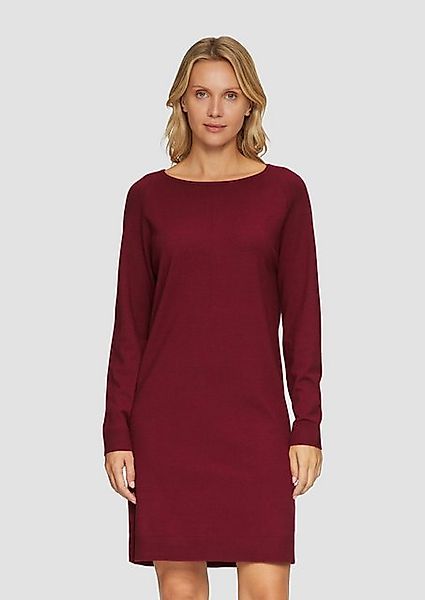 s.Oliver Minikleid Feinstrickkleid mit U-Boot-Ausschnitt Biesen günstig online kaufen