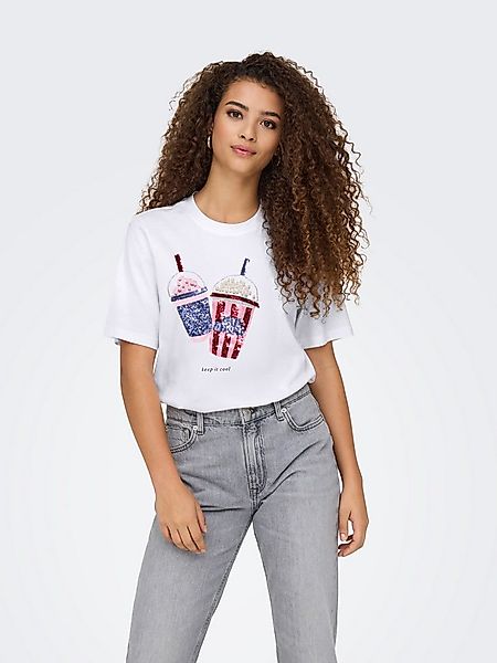 ONLY Kurzarmshirt ONLBURST LIFE S/S POPCORN TOP BOX JRS Baumwolle, regular günstig online kaufen