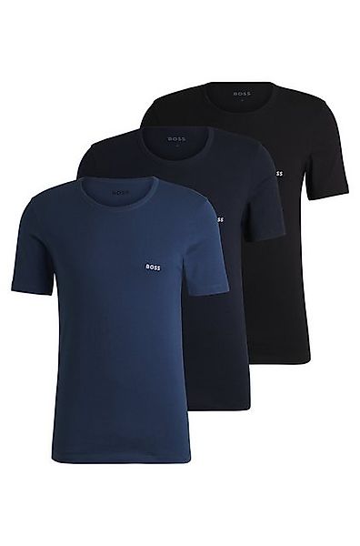 BOSS T-Shirt TShirtRN 3P Classic (3-tlg) mit BOSS Stickerei günstig online kaufen