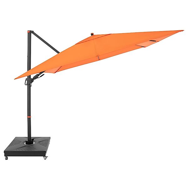 Doppler Ampelschirm MyZone 280 cmx 280 cm Orange mit Dreh- & Neigungsfunkti günstig online kaufen