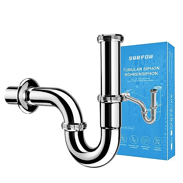 SURFOU Siphon Siphon Abflussrohr Waschbecken Ablaufgarnitur günstig online kaufen