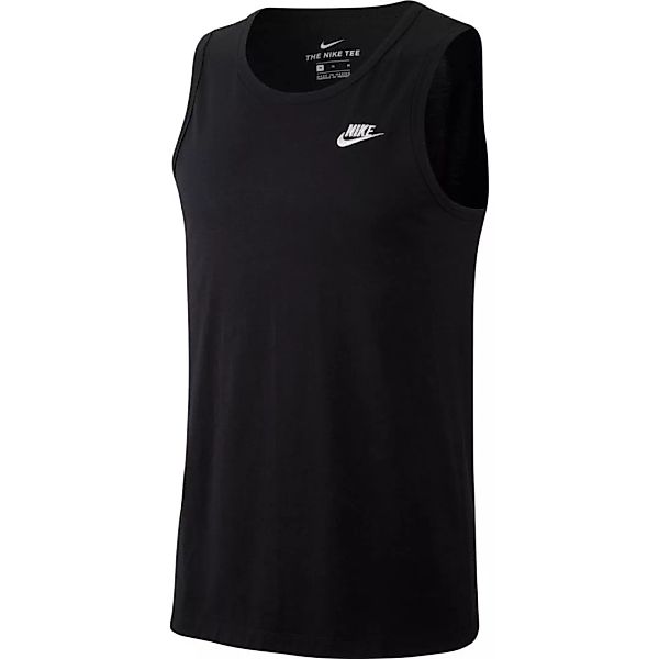 Nike Sportswear Club Ärmelloses T-shirt XL Black / White günstig online kaufen