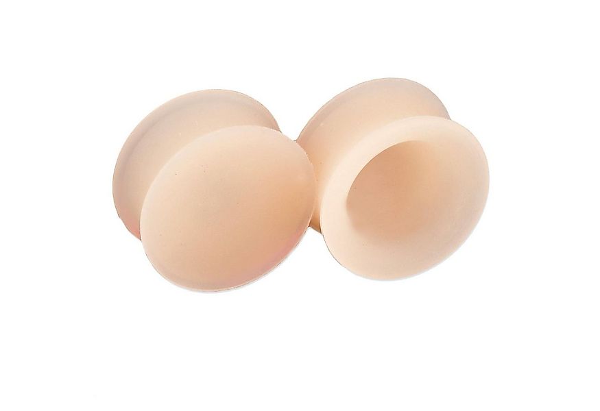 viva-adorno Plug 1 Stück Silikon Ohr Piercing Natur Retainer Hider Haut, Fl günstig online kaufen