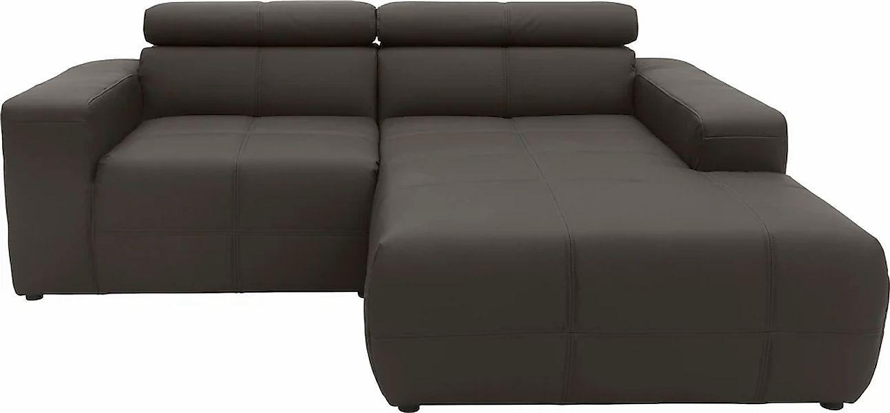 DOMO collection Ecksofa "Brandon, inkl. Kopfteilverstellung, B/T/H: 214/100 günstig online kaufen