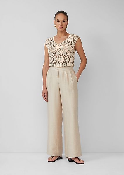 s.Oliver BLACK LABEL Stoffhose Extra-Wide-Leg-Hose aus günstig online kaufen