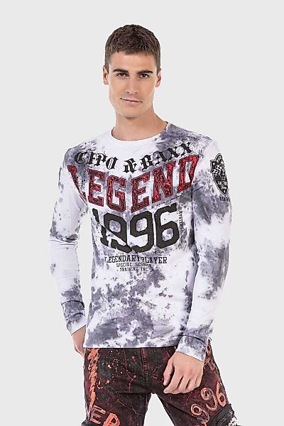 Cipo & Baxx T-Shirt "Sweatshirts" mit Print und sportlichem Look günstig online kaufen