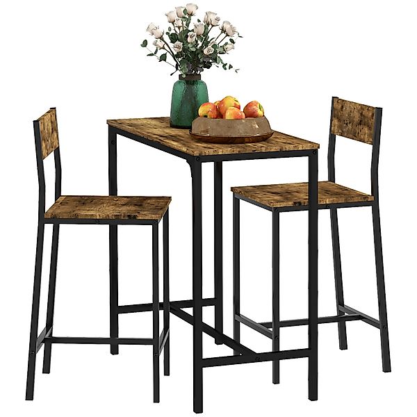 HOMCOM Bargruppe Bartisch Set Bartisch mit günstig online kaufen