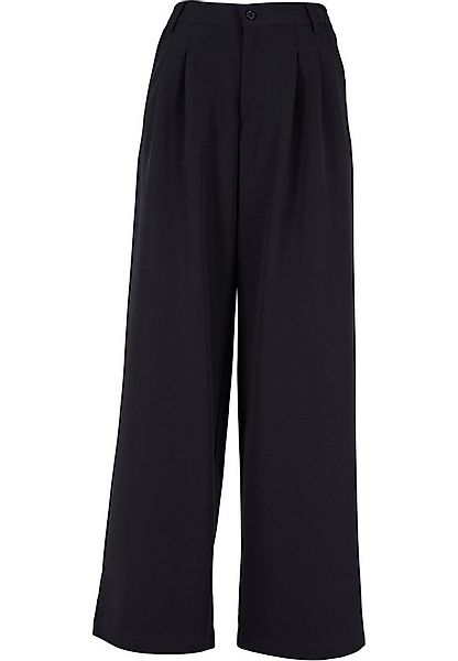 URBAN CLASSICS Stoffhose Urban Classics Damen Ladies Ultra Wide Pleat-Front günstig online kaufen