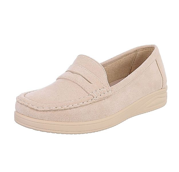 Ital-Design Elegante Loafer für Damen aus hochwertigem Material Slipper (91 günstig online kaufen
